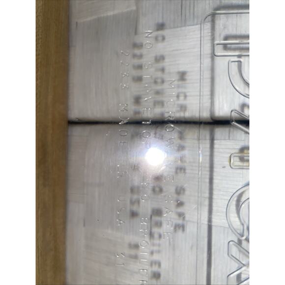 Vintage PYREX #2233 Clear Glass 13x9x2 3Qt Casserole/Baking Dish Made In USA - Picture 5 of 7